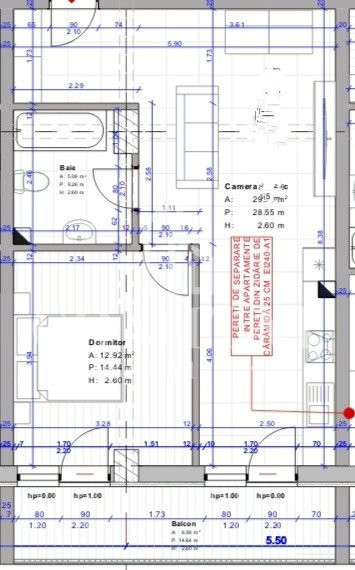 Apartament 2 camere | Zona Sesul de sus | 48mp