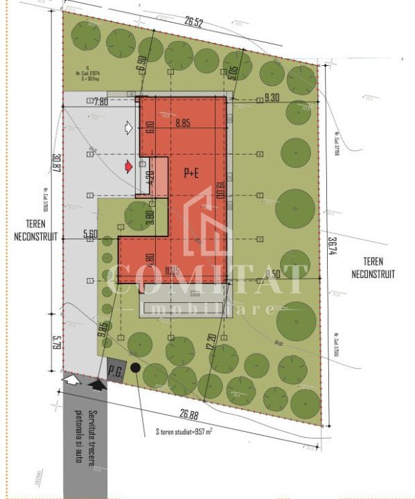 Teren cu autorizație | casa individuala | panorama | proiect inedit